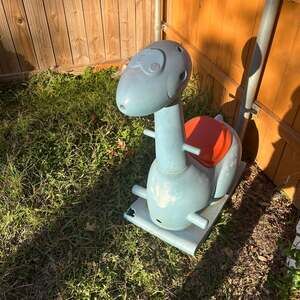 Vintage 1961 Flintstones Buddy L Hanna Barbera Dino Ride-on Toy